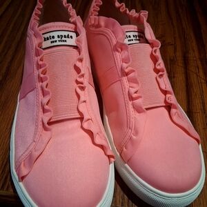 Kate Spade Pink Ruffle Sneakers